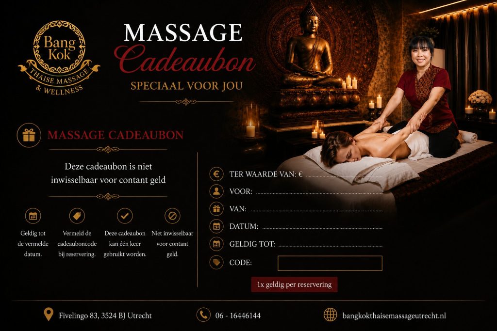 Cadeaubon Bangkok Thaimassage Utrecht